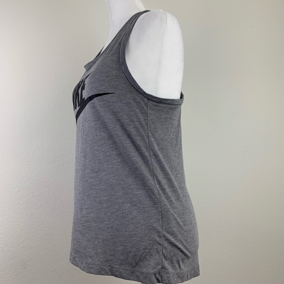 Nike Heathered Grey Racerback Tank - Picture 5 of 8